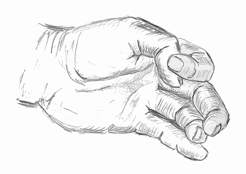A Drawing Of A Hand