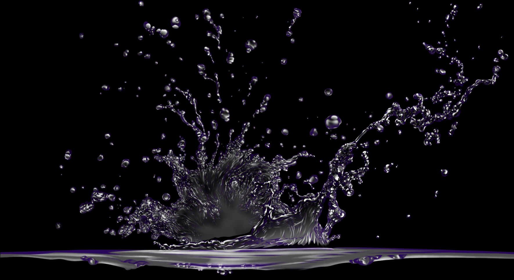 A Water Splashing Out Of The Water