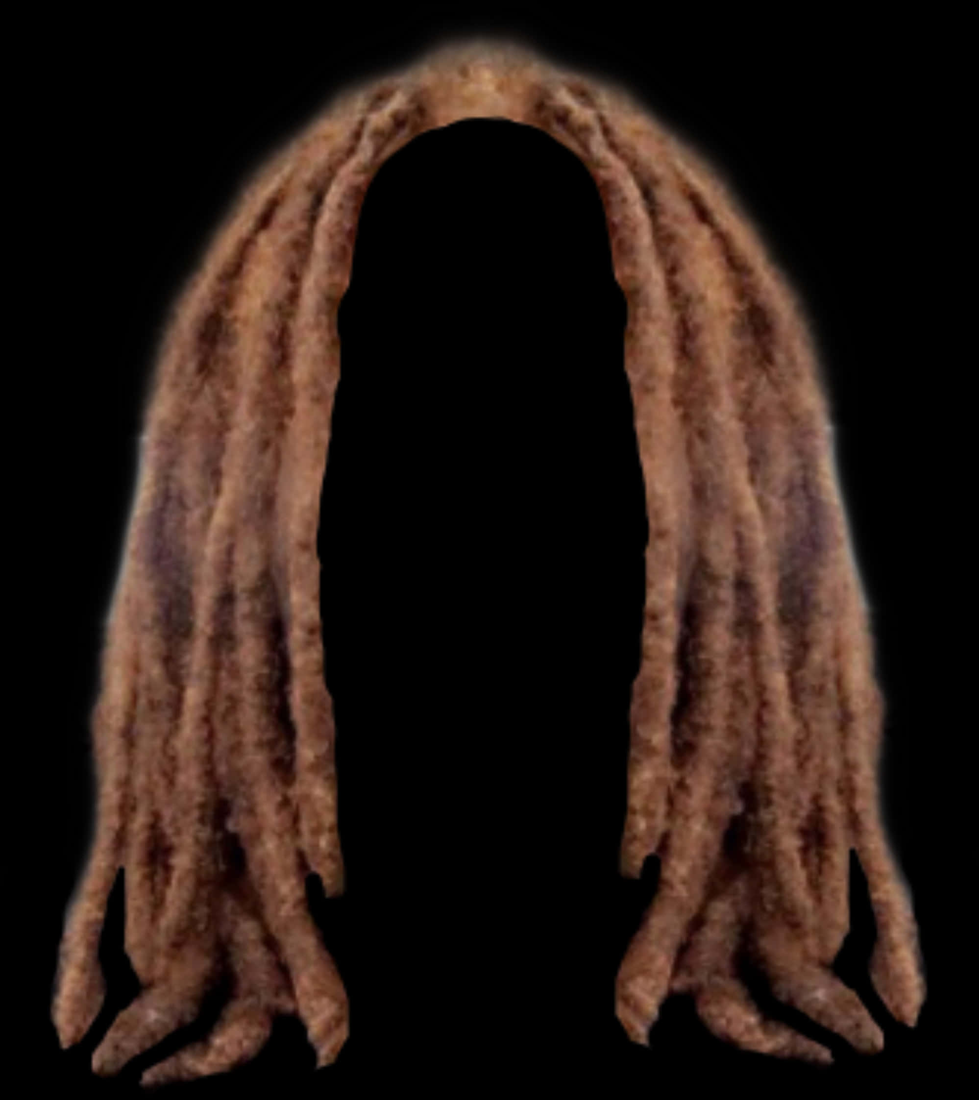 A Person's Hair With A Black Background
