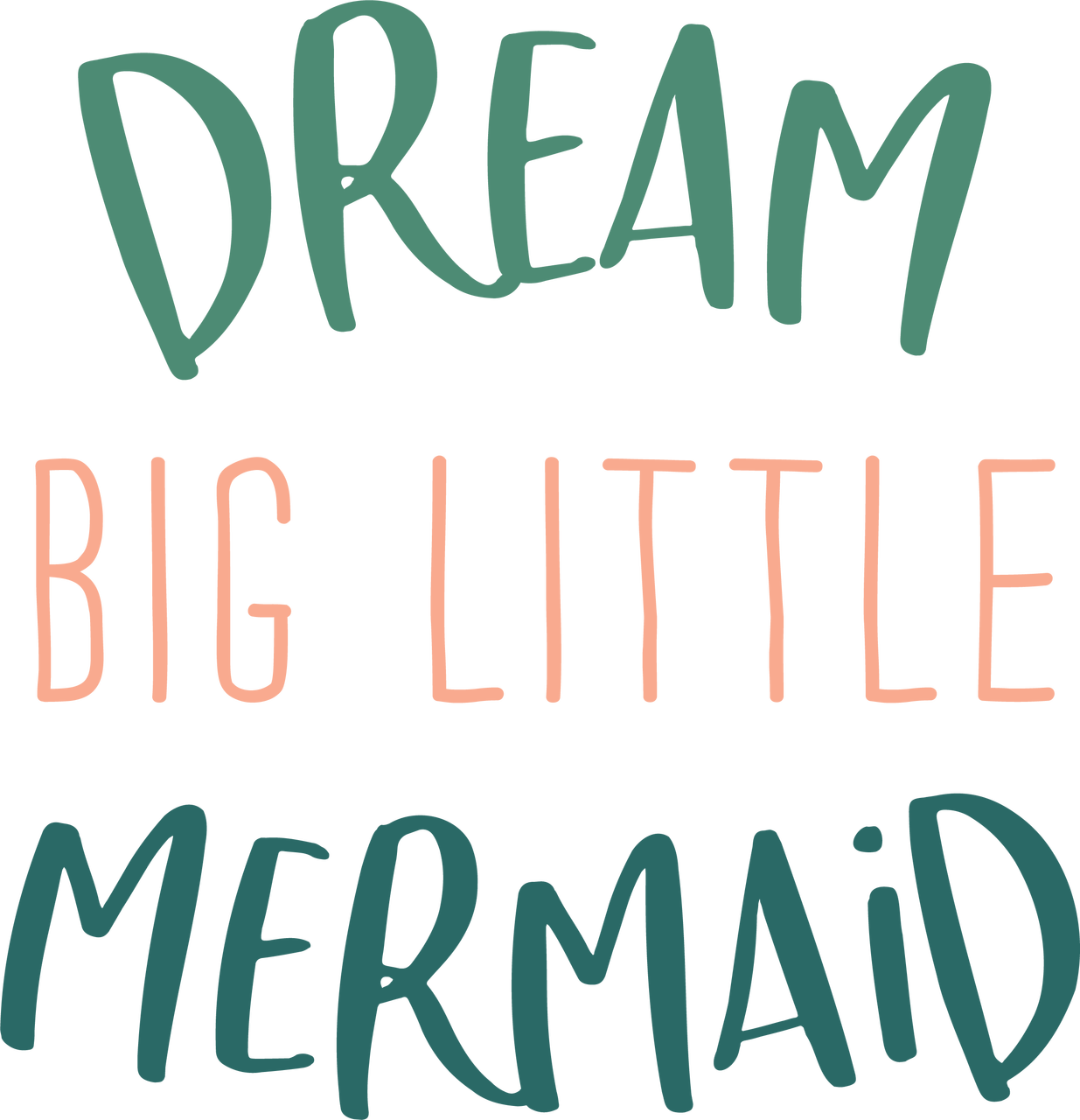 Dream Big Little Mermaid Svg Cut File - Dream Big Little Mermaid Svg, Hd Png Download