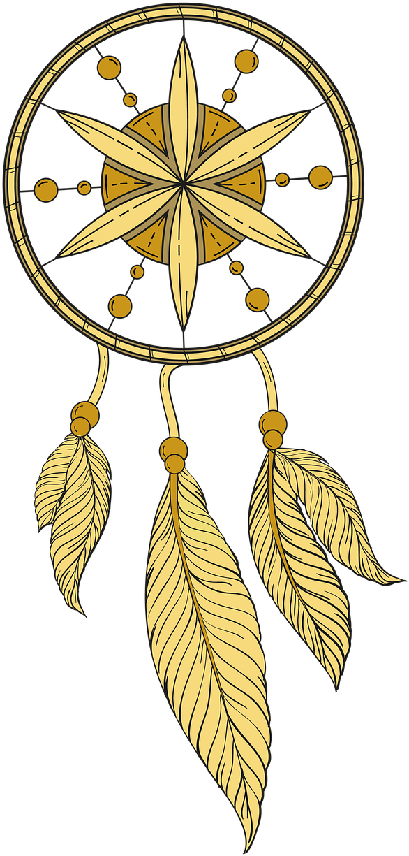 A Drawing Of A Dream Catcher
