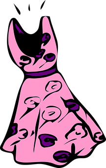 A Pink And Purple Dress
