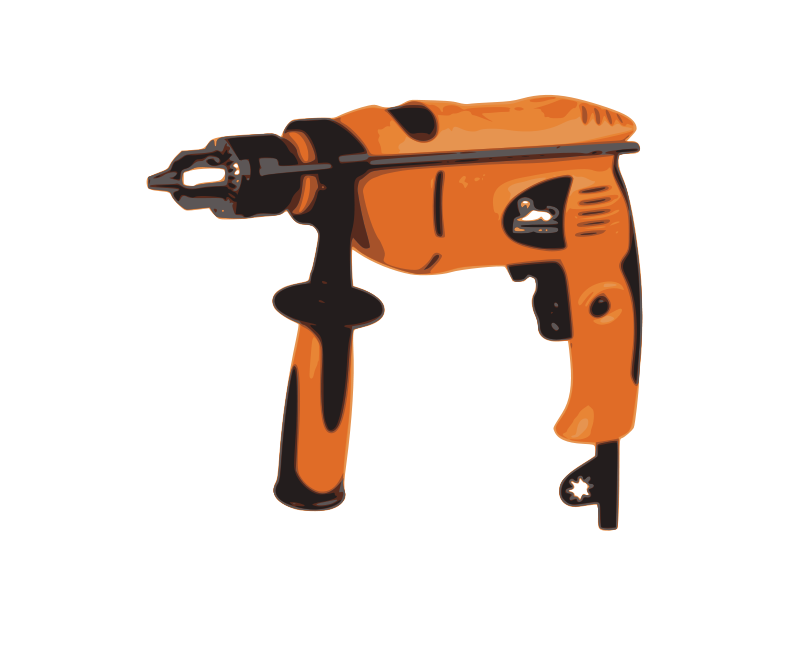 A Orange And Black Drill