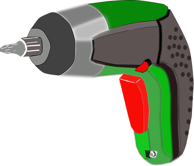 A Green And Black Drill