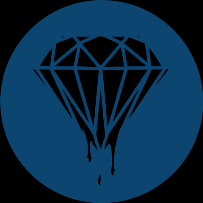 A Diamond In A Blue Circle