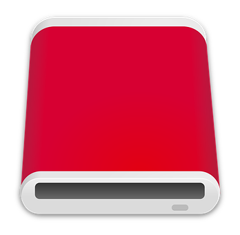A Red Rectangular Object With A Black Background