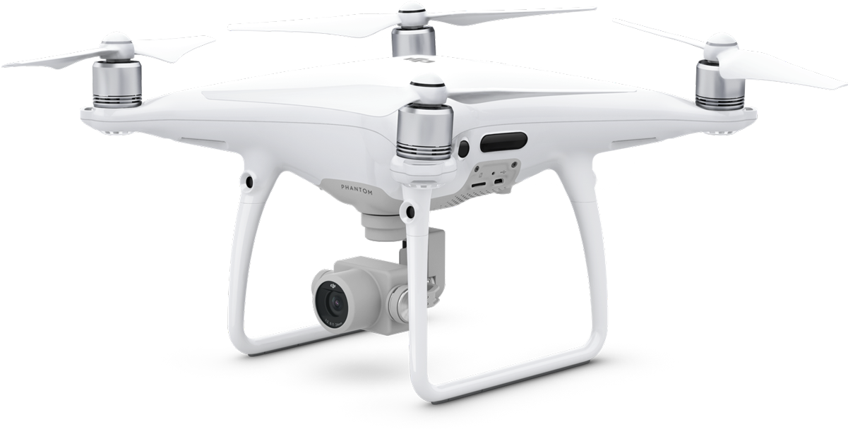 A White Drone With A Camera