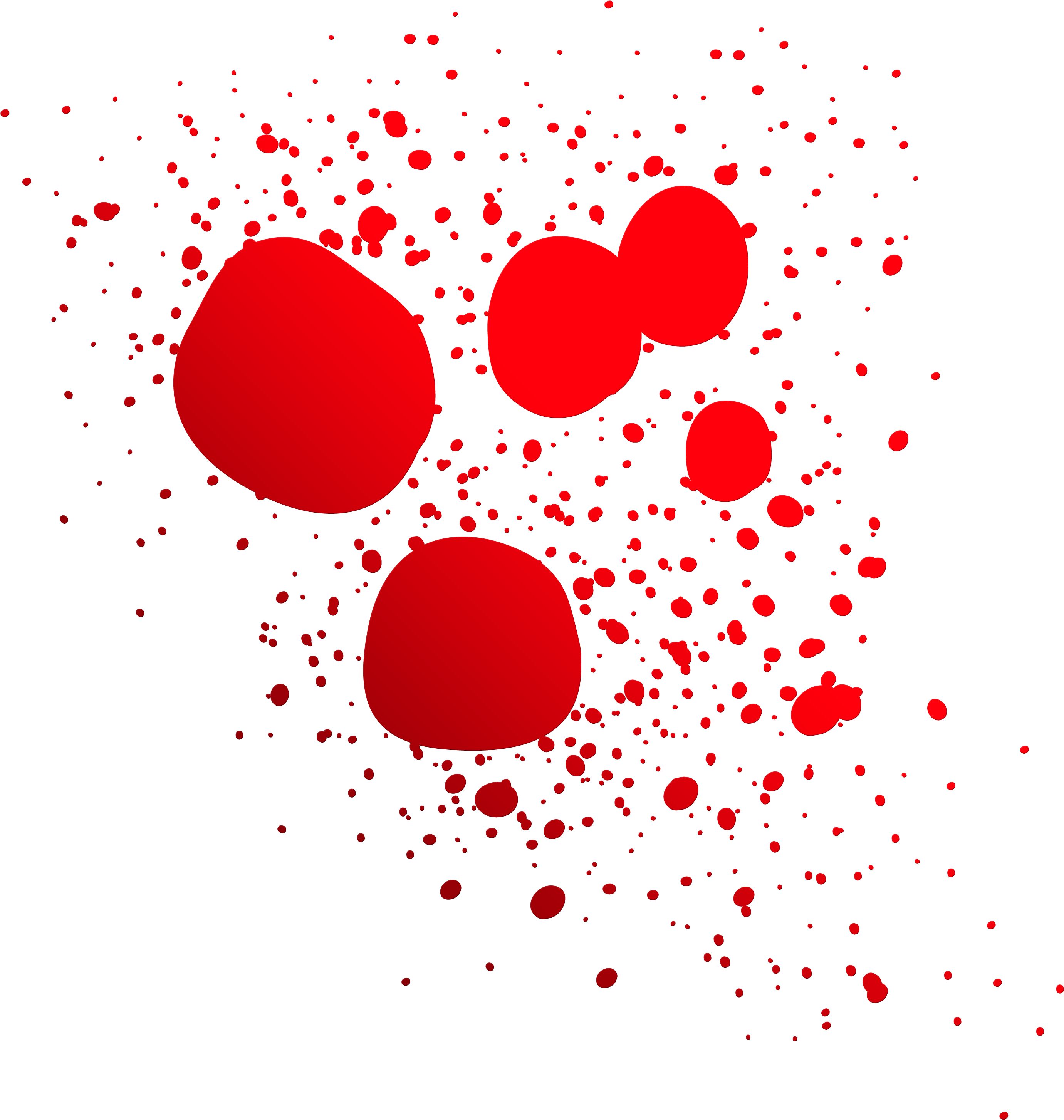 Red Blots On A Black Background