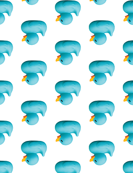 A Blue Rubber Ducky Pattern