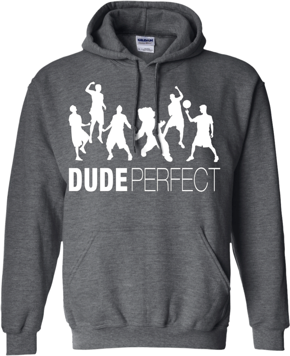 A Grey Hoodie With White Text