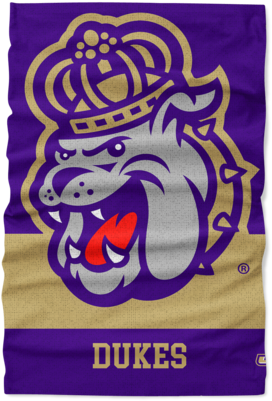 A Purple And Gold Mascot