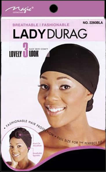 A Woman Wearing A Black Head Wrap