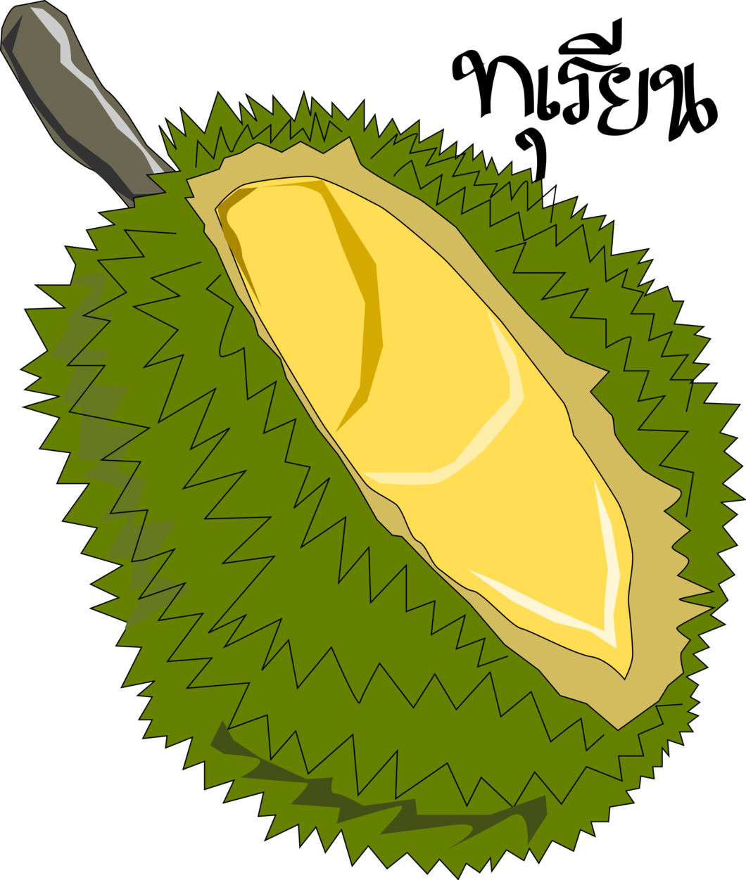 A Cartoon Of A Durian
