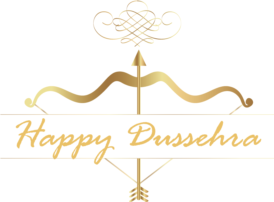 Gold Arrow And Happy Dussehra