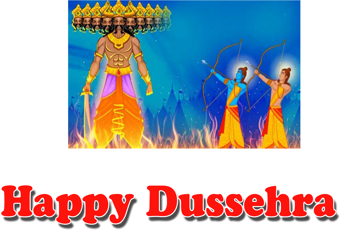 Red Happy Dussehra