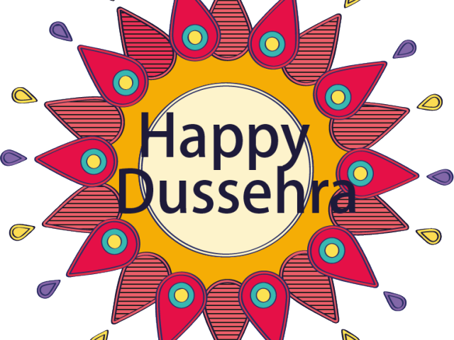 Happy Dussehra Flower
