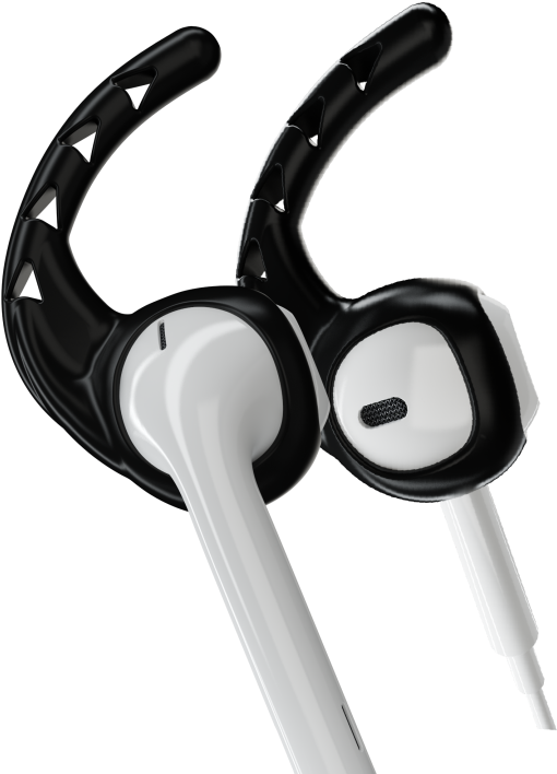 A Pair Of Black And White Headphones
