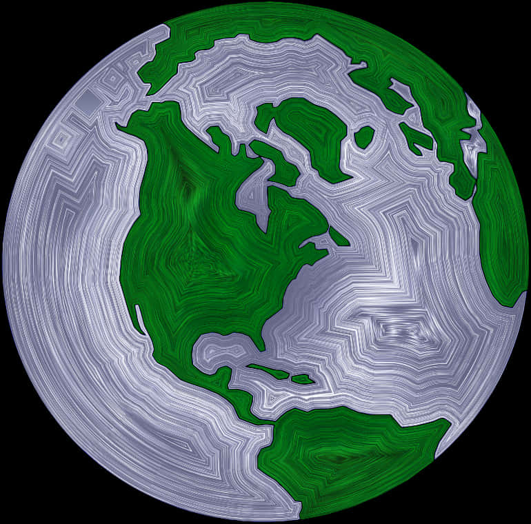 Earth Globe Stylized