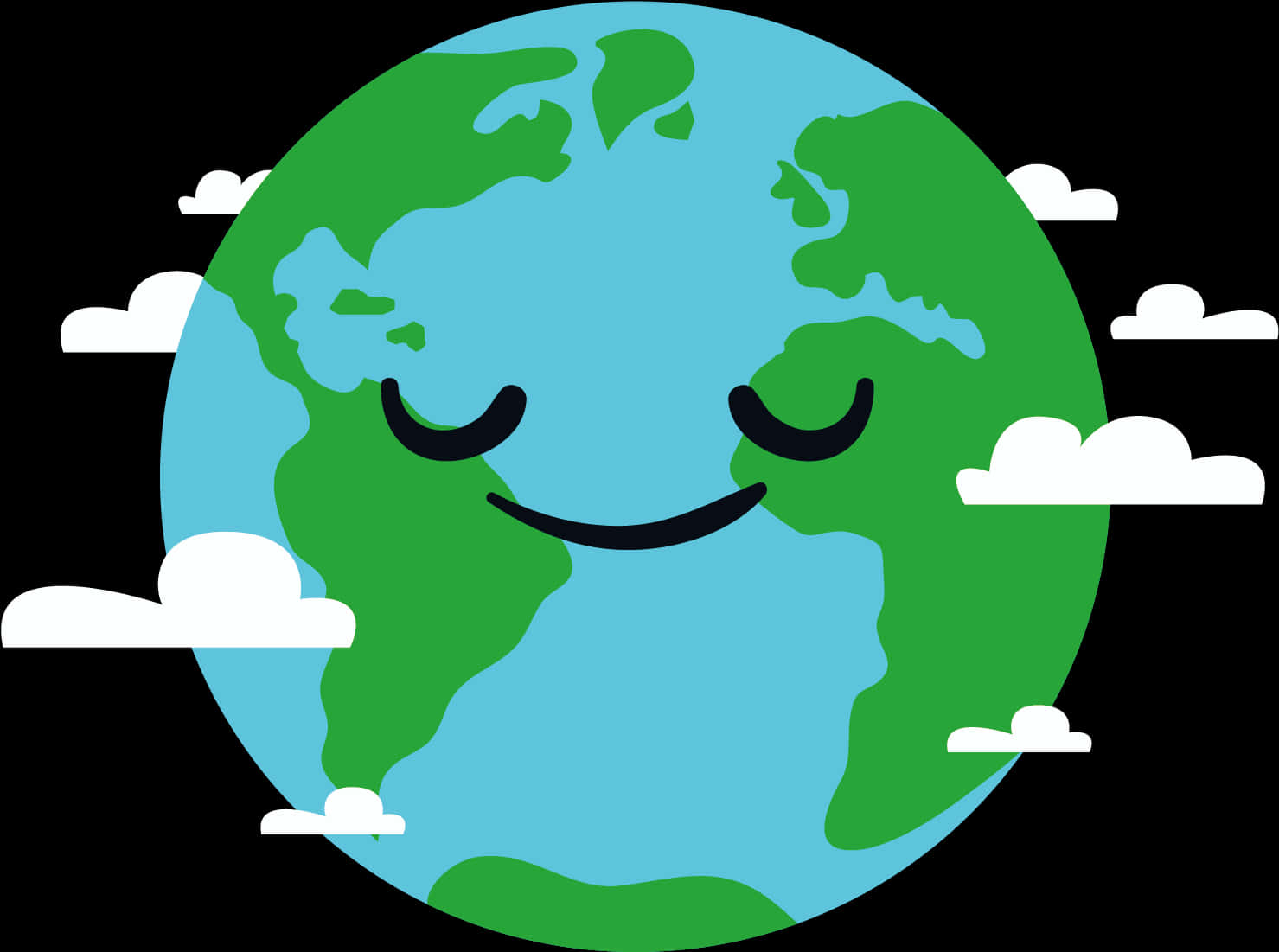 Earth Smiling Face