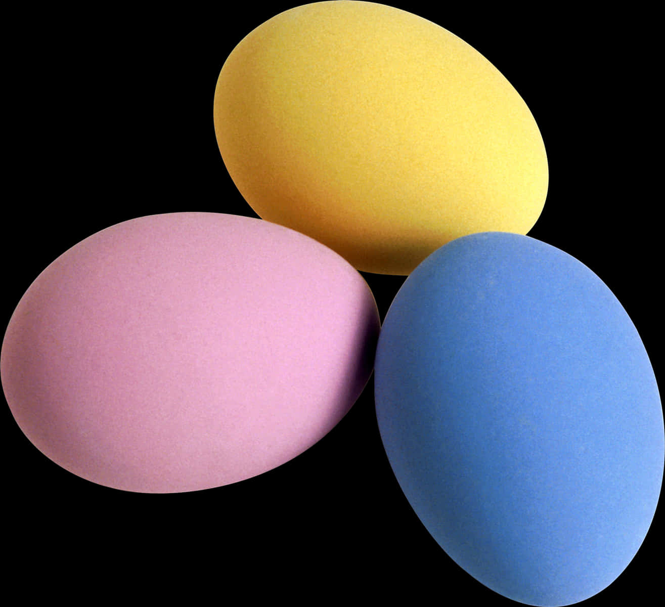 A Group Of Colored Eggs