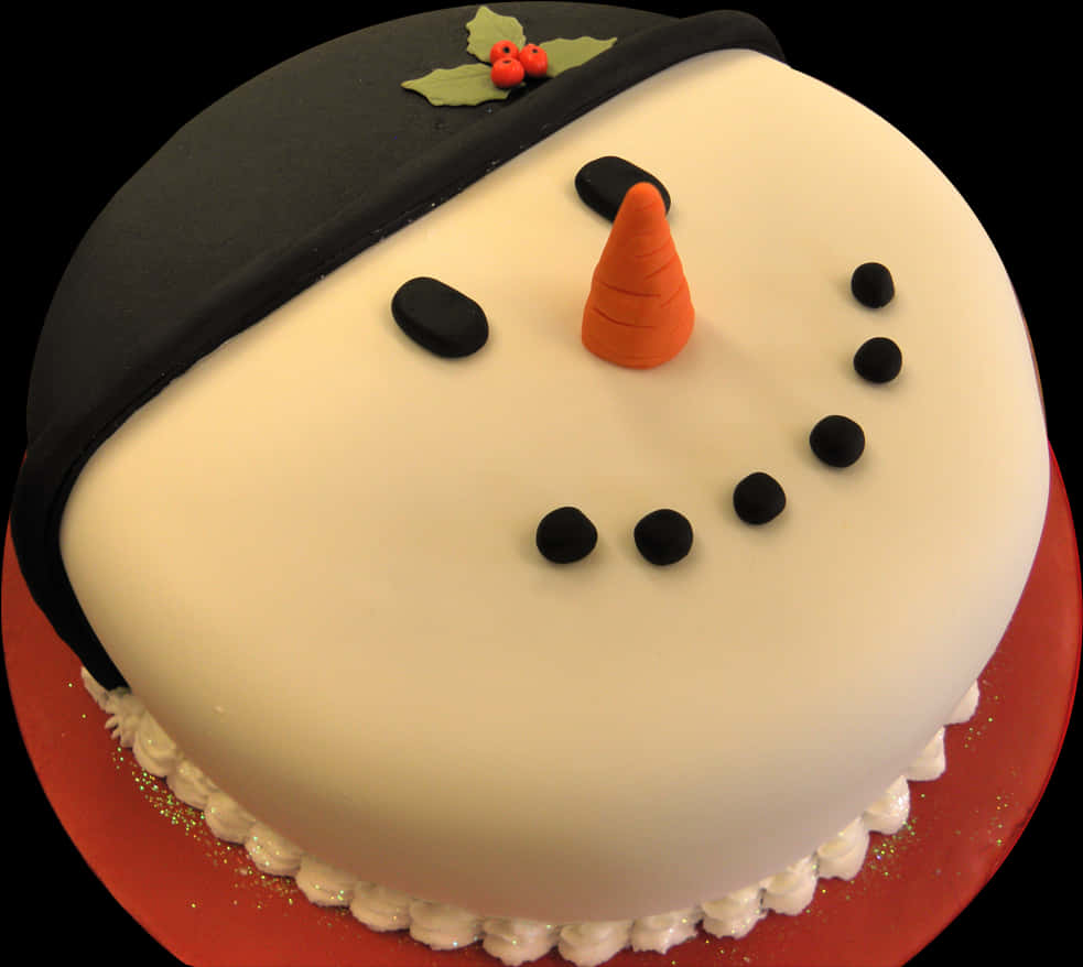 Easy Christmas Cake Decorate, Hd Png Download