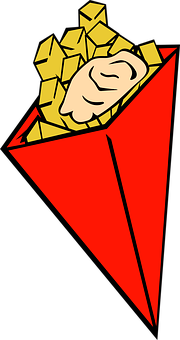 A Cartoon Of A Person's Face In A Red Cone
