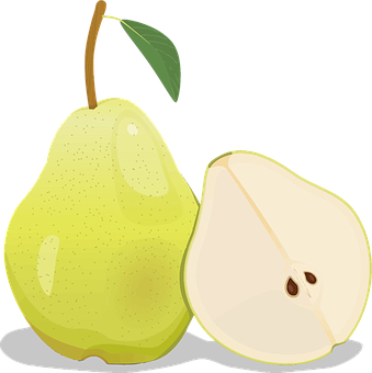 A Pear And A Half Of A Pear