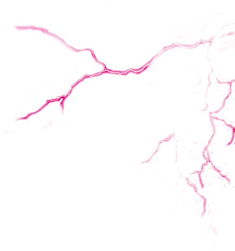 A Pink Lightning Striking A Black Background