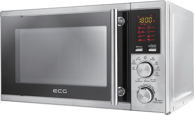 A Microwave Oven With A Digital Display