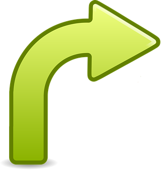 A Green Arrow Pointing To The Right