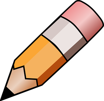 A Pencil With A Pink And White Pencil