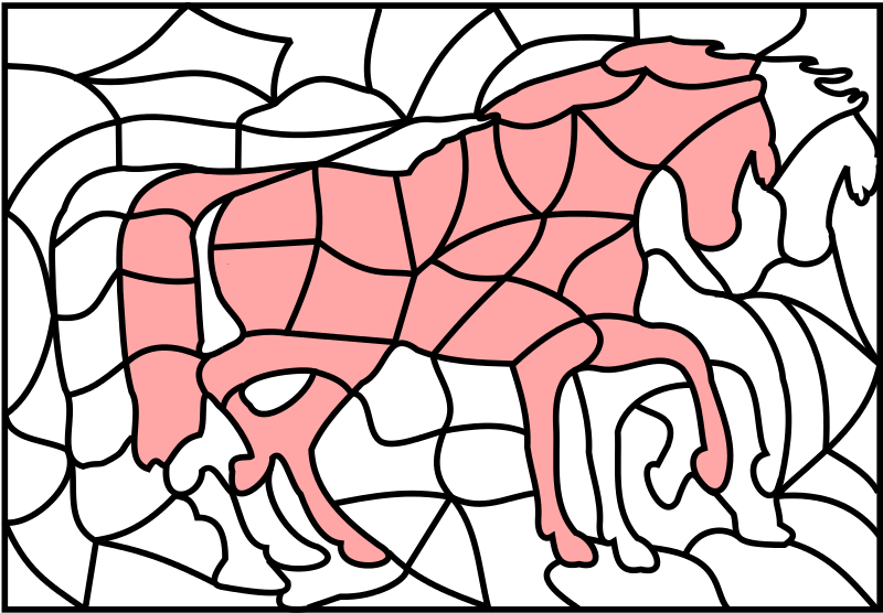 A Red Horse With Black Background