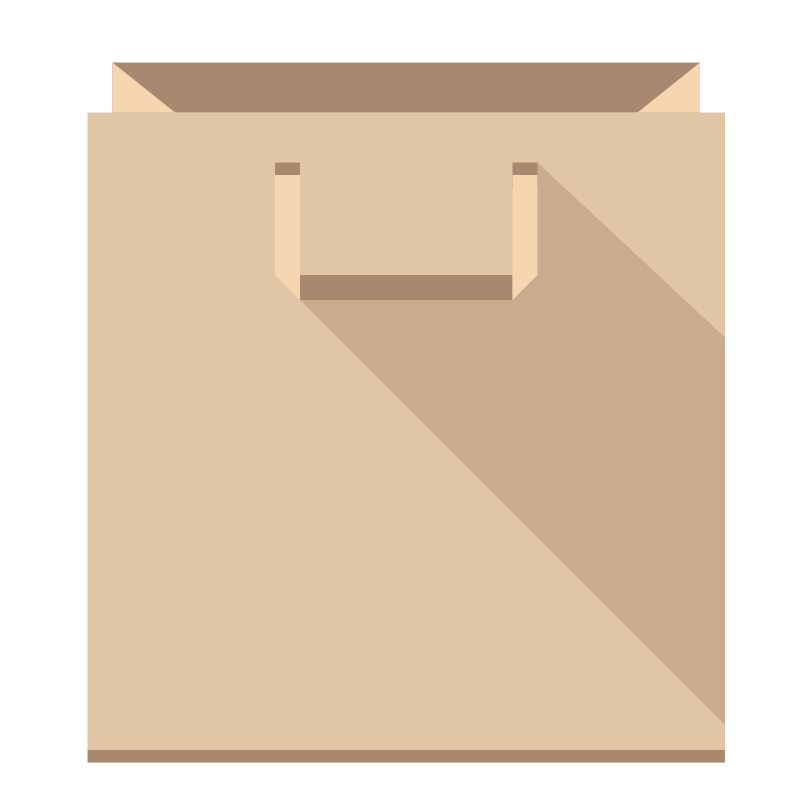 A Paper Bag With A Handle