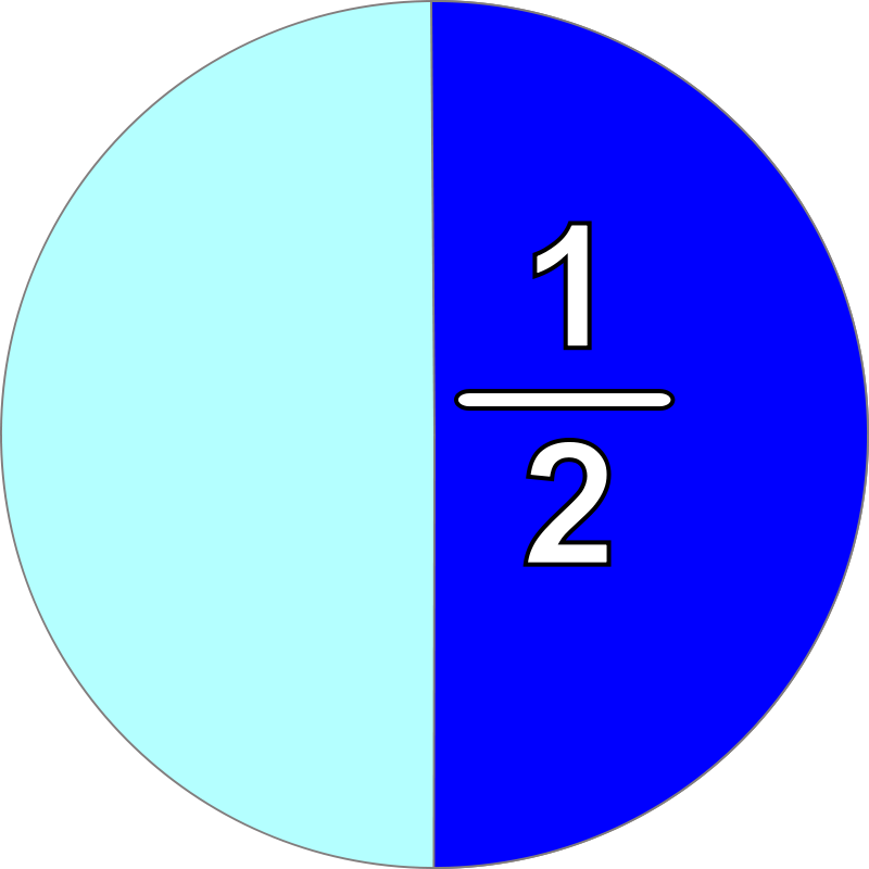 A Blue And White Circle With White Numbers On It