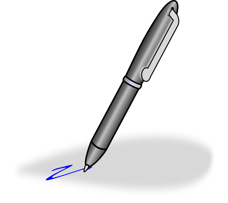A Pen Writing On A Surface