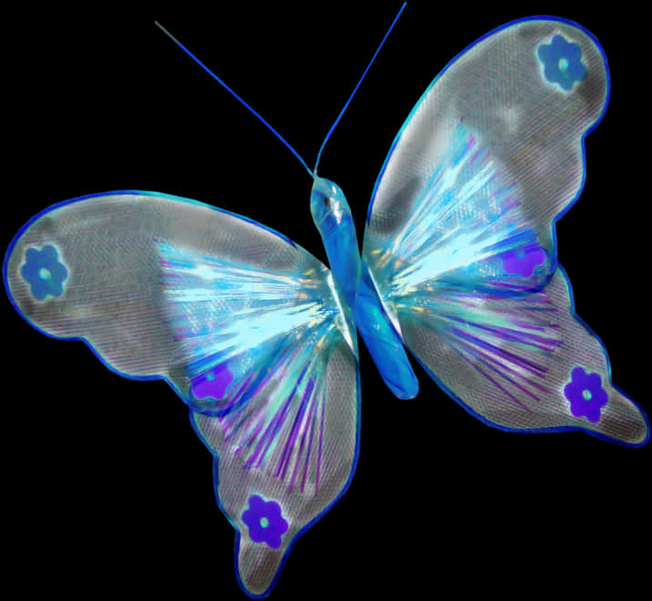 A Butterfly Made Of Plastic