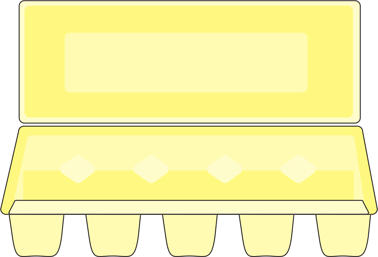 A Yellow Box With A Rectangular Object