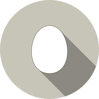 A White Oval In A Circle