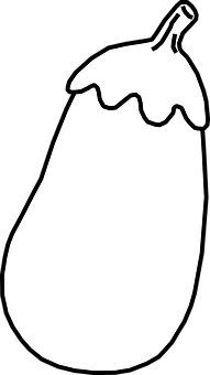 A White Eggplant With A Black Background