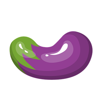 A Purple And Green Bean
