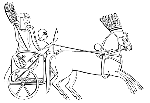 A Drawing Of A Chariot