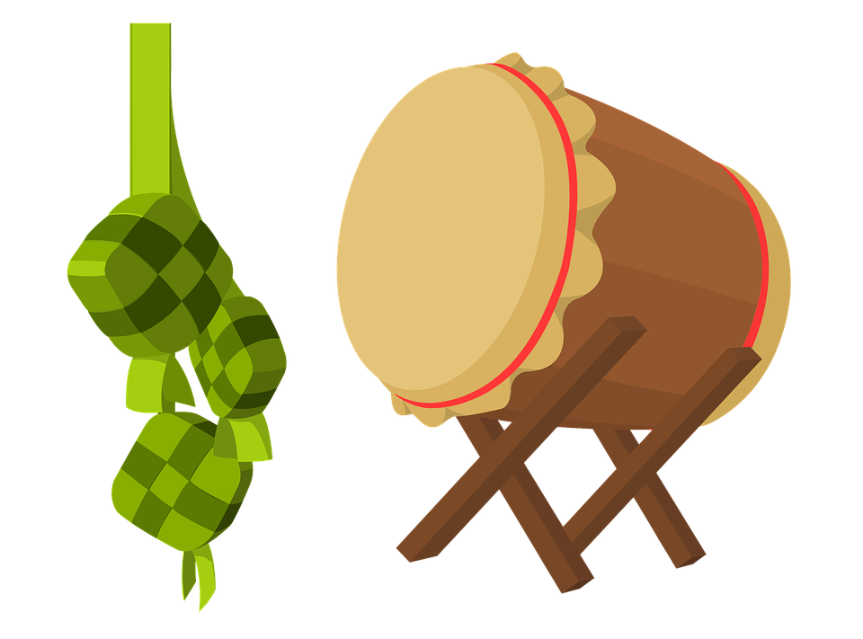 A Cartoon Of A Drum And A Drum