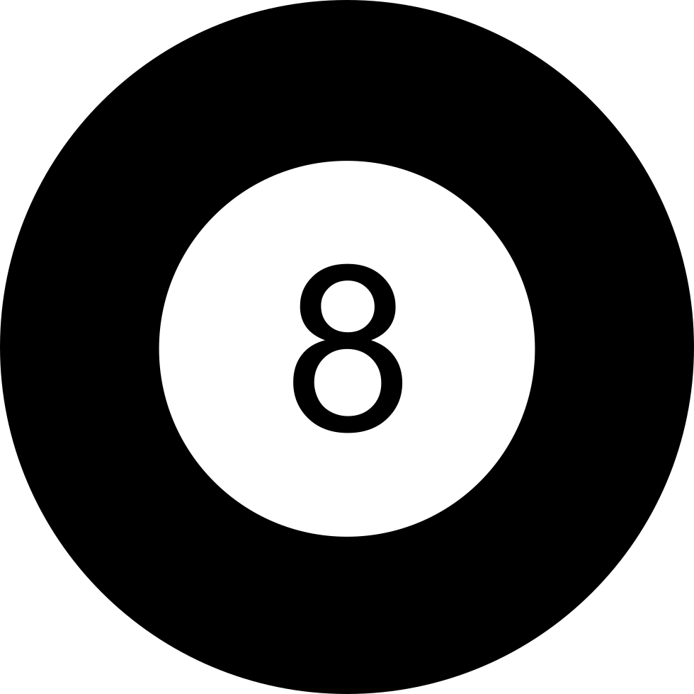 A Black Circle With A Number On It