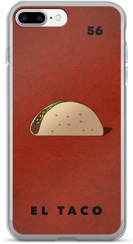 A Taco On A Red Background