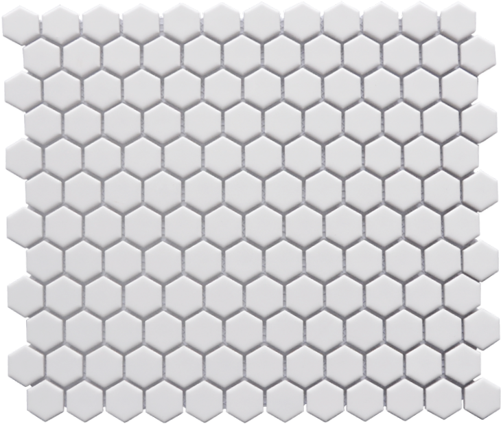 A White Hexagon Tile