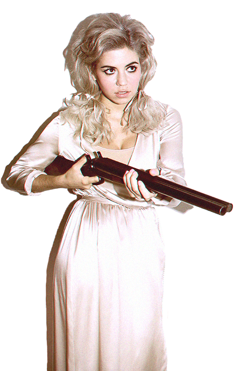 A Woman Holding A Gun