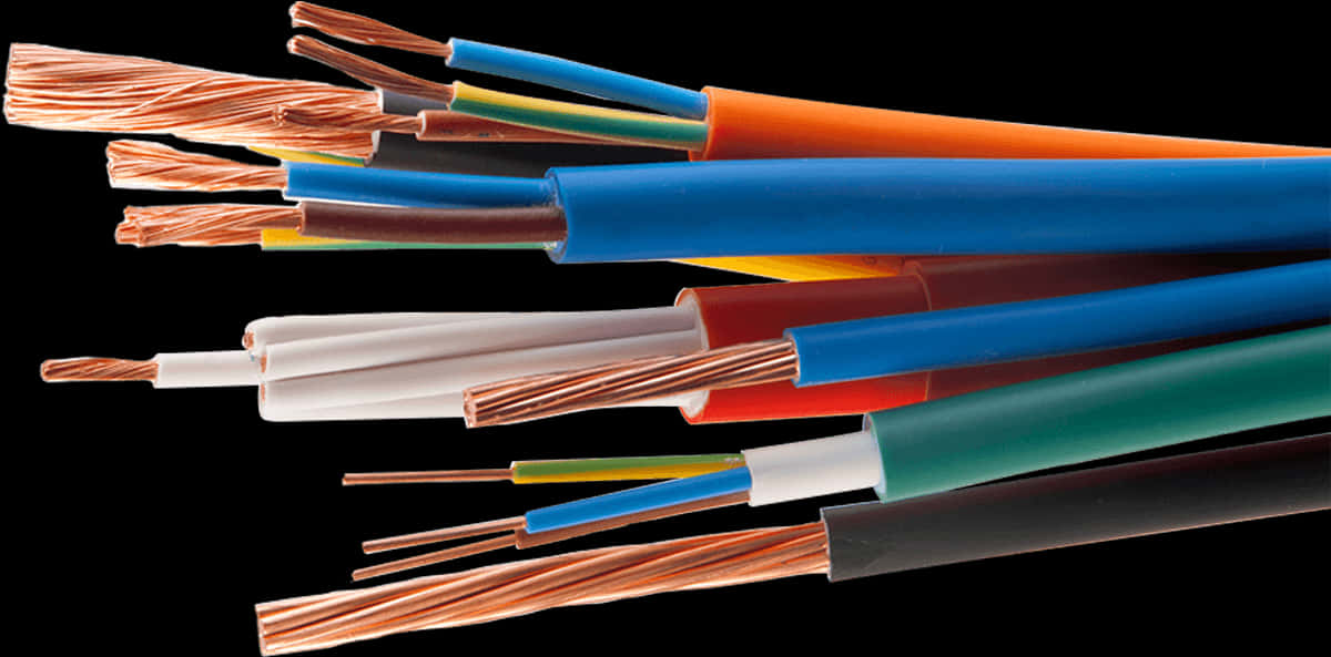 Close-up Of Several Wires