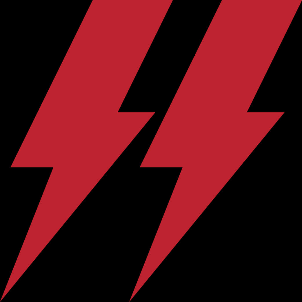 A Red Lightning Bolt Symbol