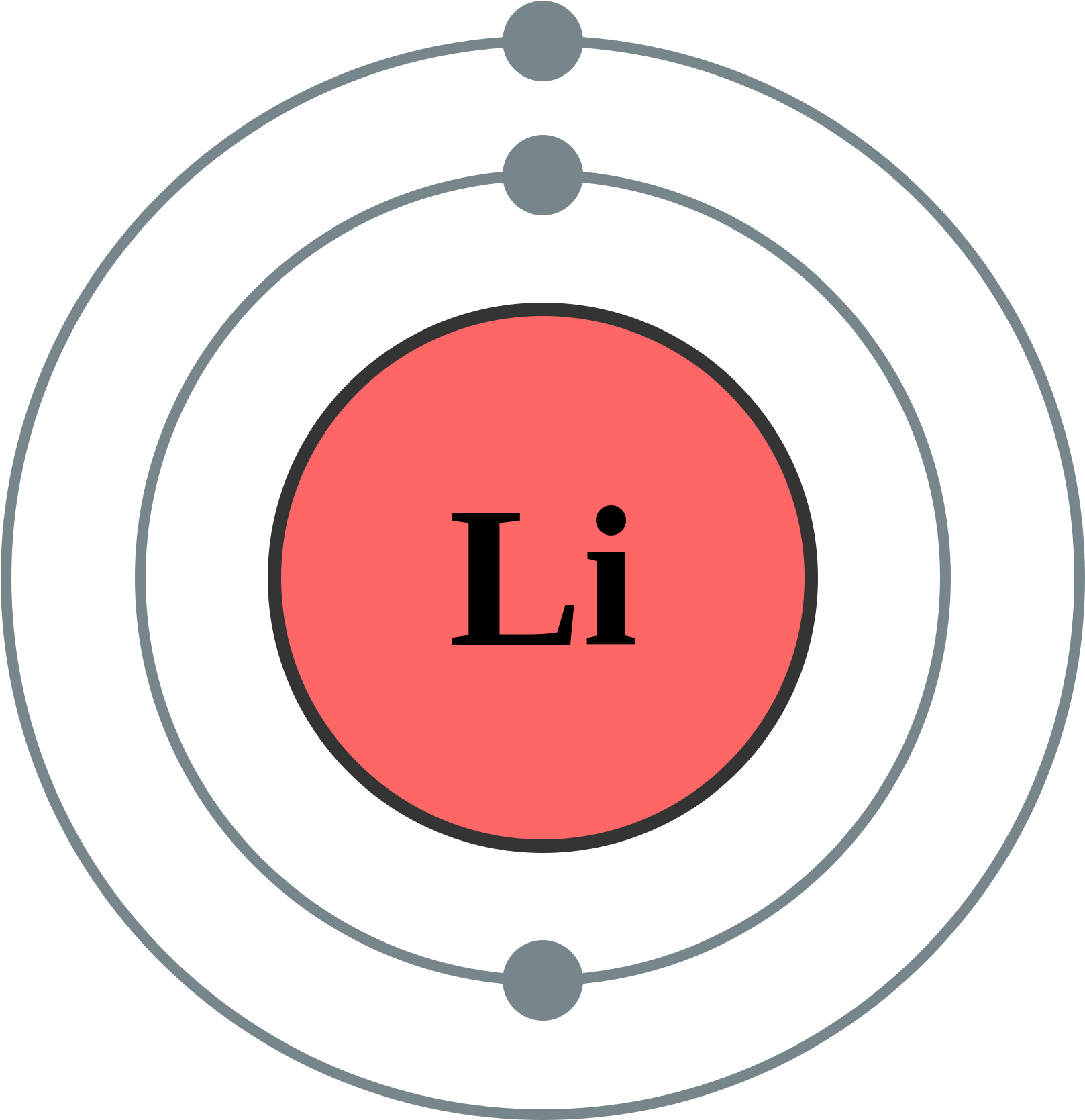 A Red Circle With Black Text And Grey Circles