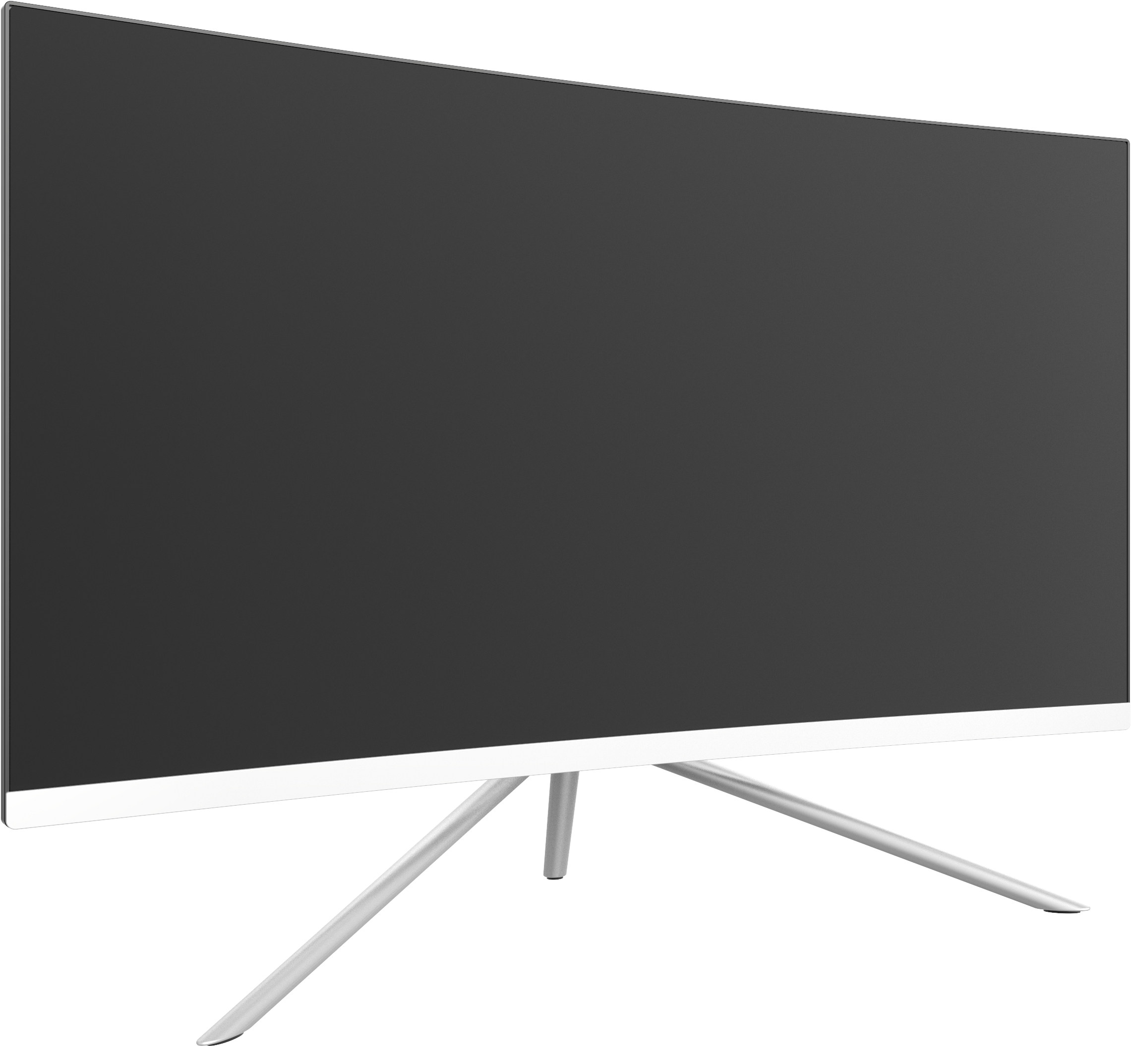 A Black Screen On A Stand